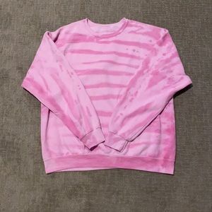 Pink tye dye crewneck